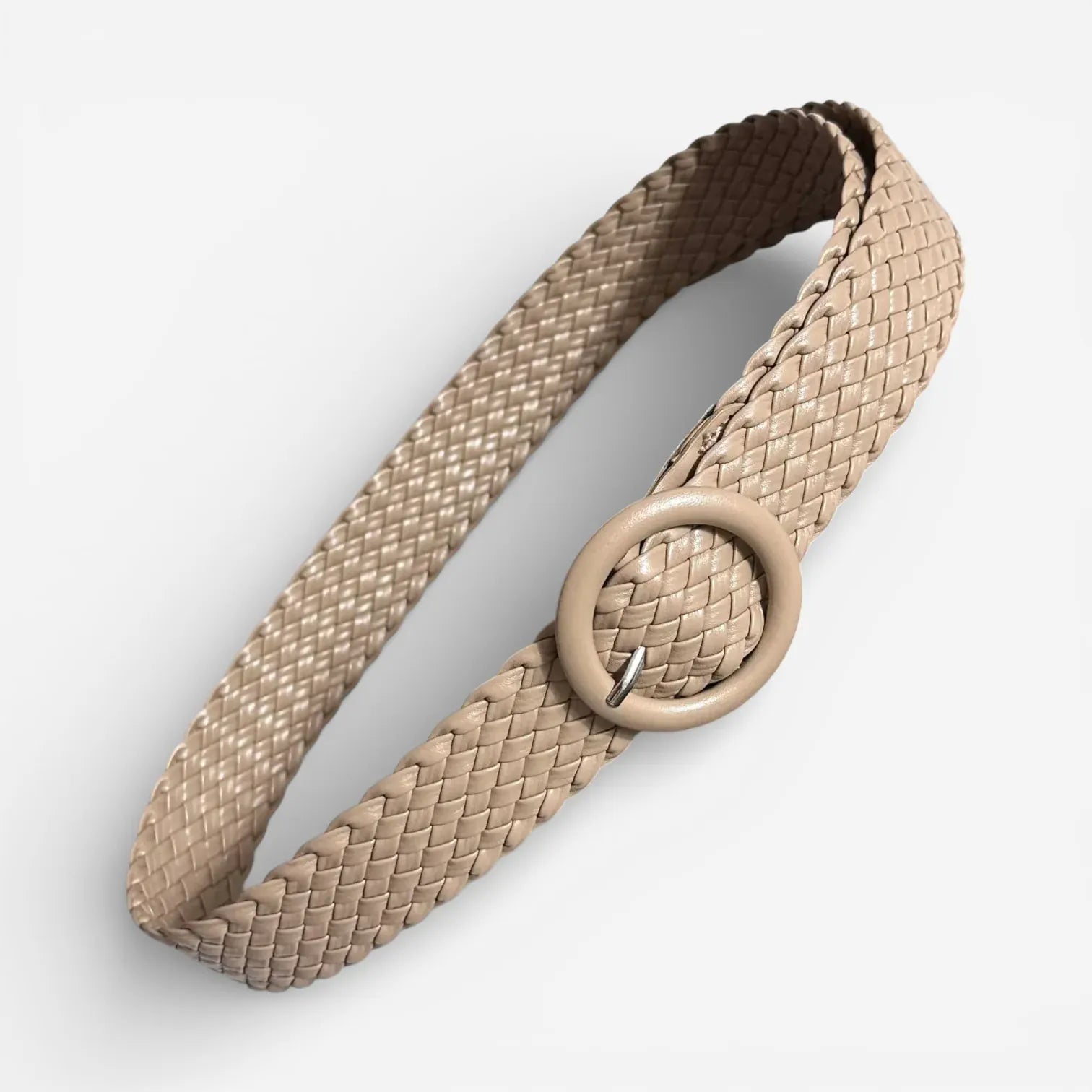 Maison de la Ceinture Beige / 110cm Ceinture tressée femme – Elvéra