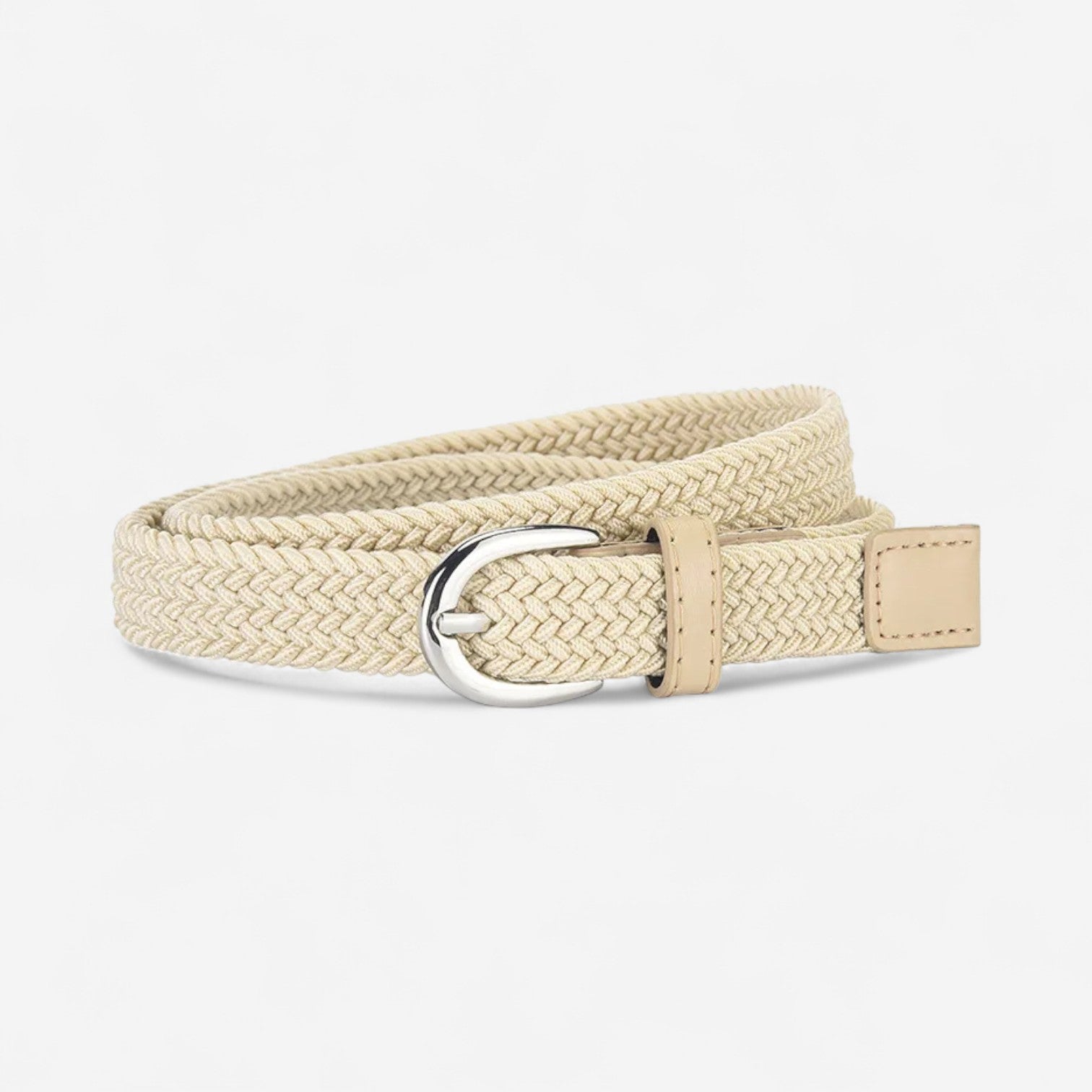 Maison de la Ceinture Beige / 82cm Ceinture tressée femme – Melvya