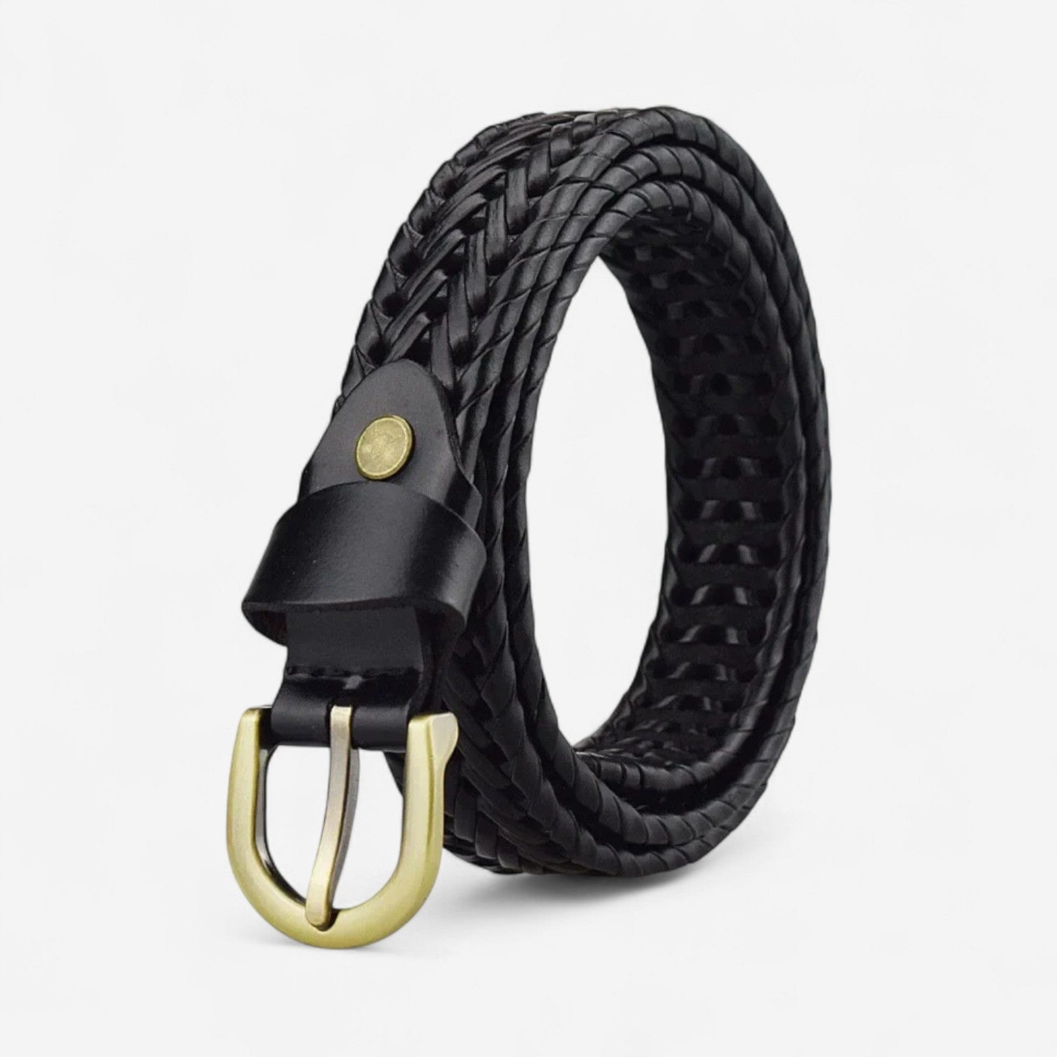 Maison de la Ceinture Noir / 85cm Ceinture tressée femme – Noralya