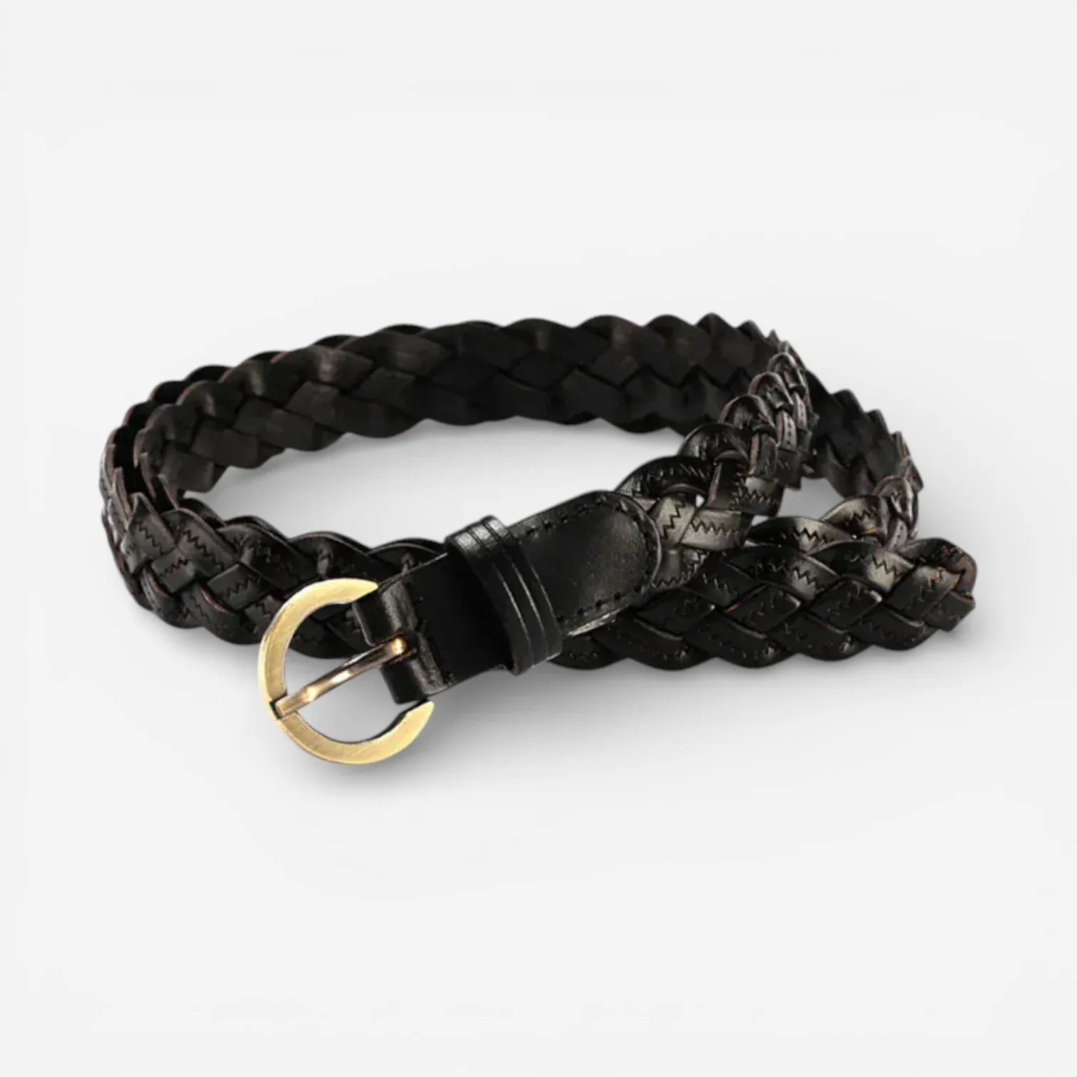 Maison de la Ceinture Noir / 105m Ceinture tressée femme - Solenya