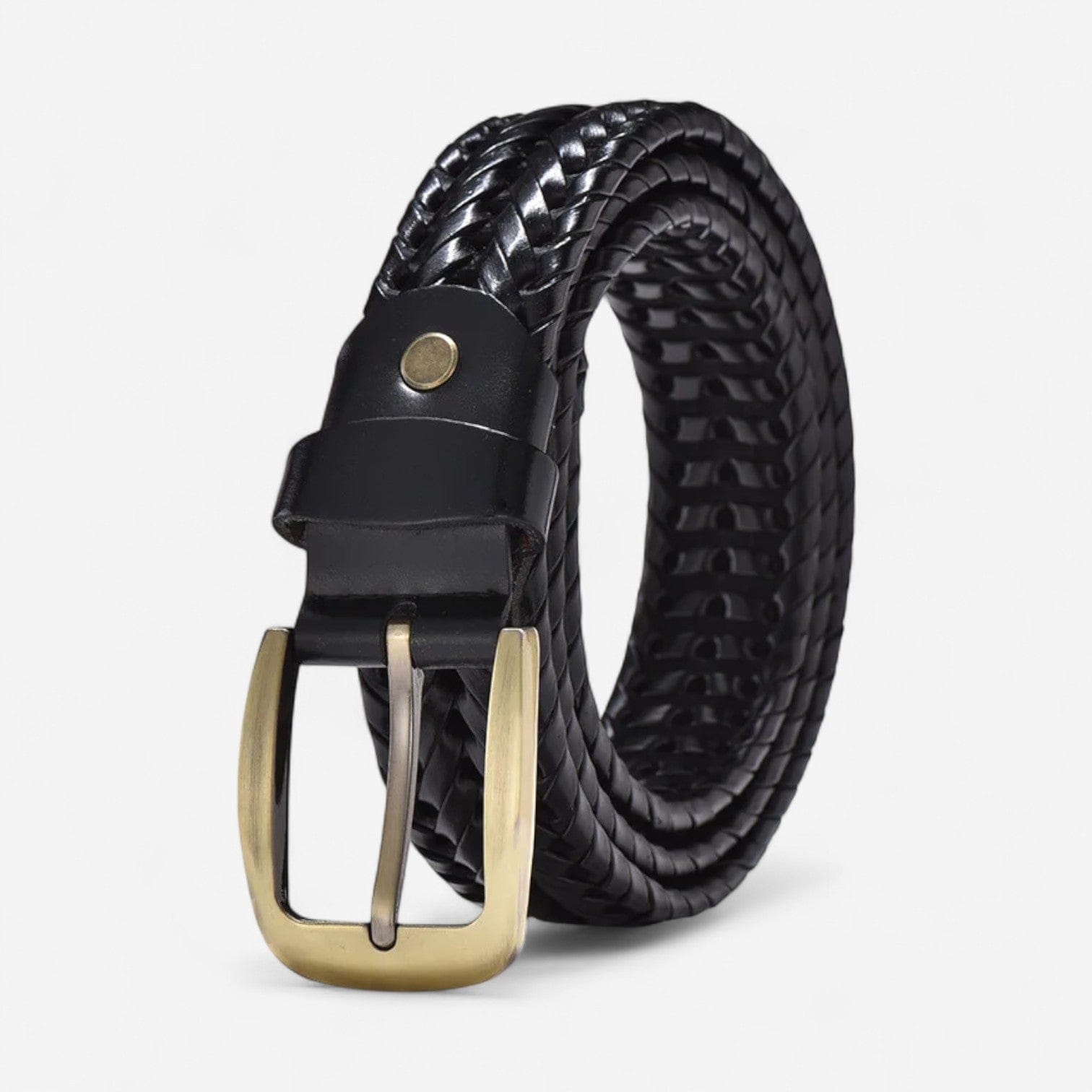 Maison de la Ceinture Noir / 110cm Ceinture Tressée homme – Anders