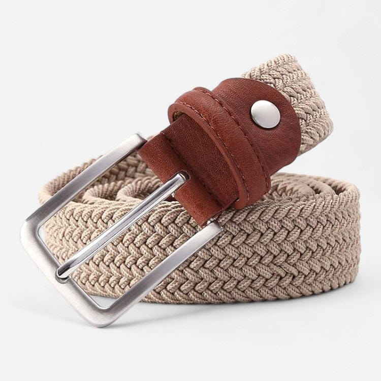 Maison de la Ceinture Beige / 100cm Ceinture tressée homme - Elyon