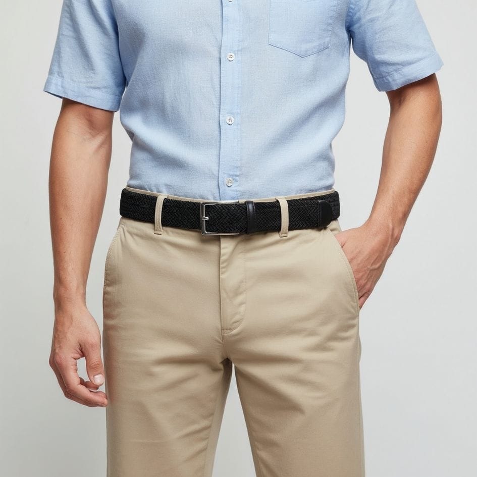 Maison de la Ceinture Ceinture tressée homme - Elyon