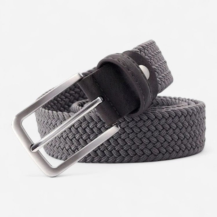 Maison de la Ceinture Gris / 100cm Ceinture tressée homme - Elyon