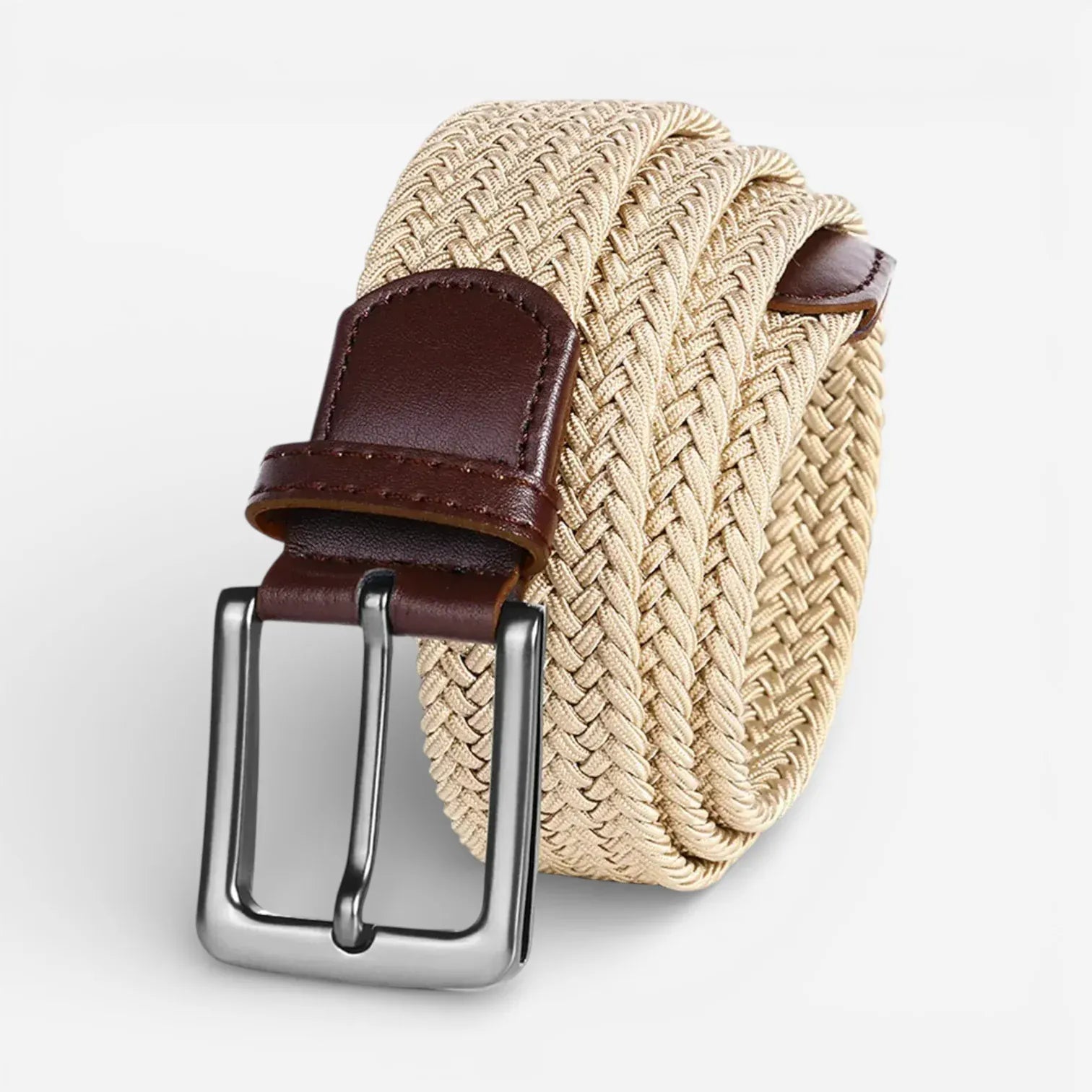 Maison de la Ceinture Beige / 110cm Ceinture tressée homme – Nerixo