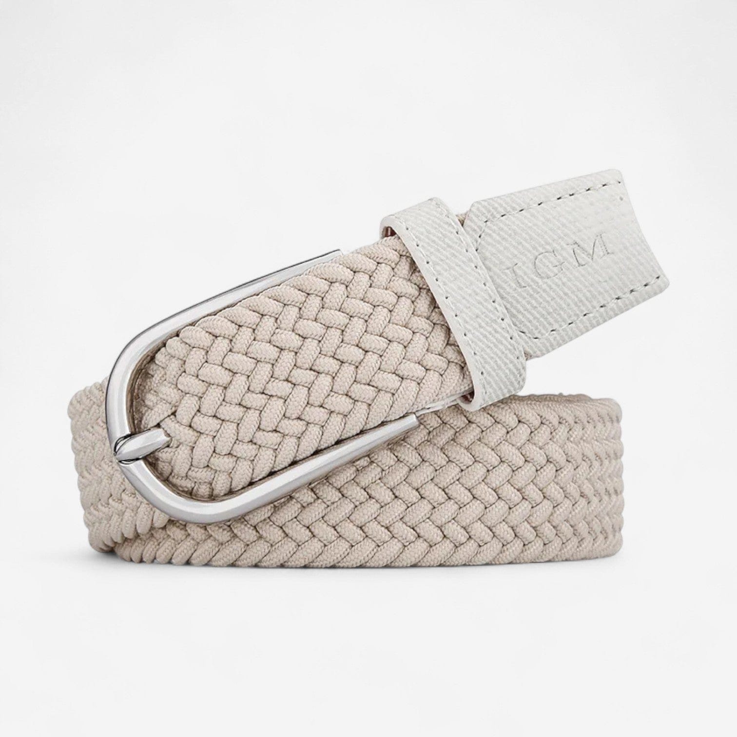 Maison de la Ceinture Beige - Jaune / 90cm Ceinture Tressée - Livia