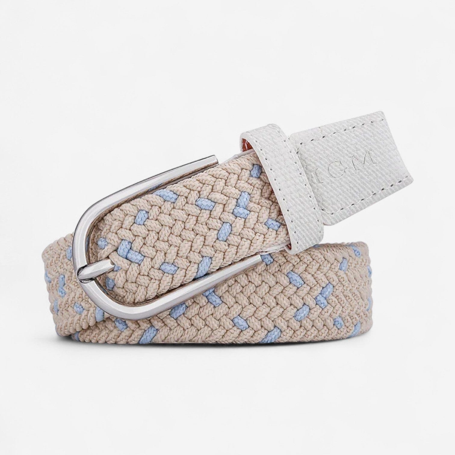 Maison de la Ceinture Jaune - Bleu / 90cm Ceinture Tressée - Livia