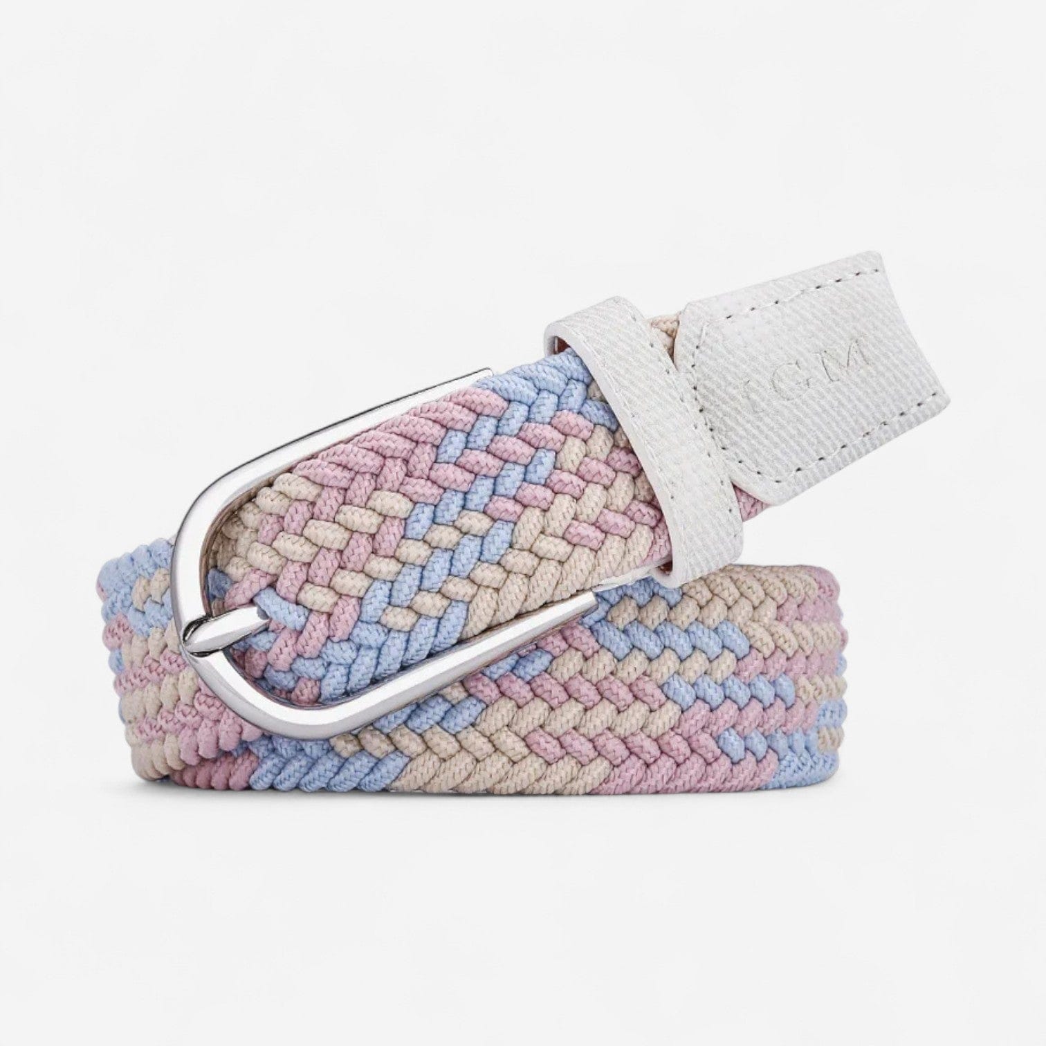 Maison de la Ceinture Jaune - Rose - bleu / 90cm Ceinture Tressée - Livia