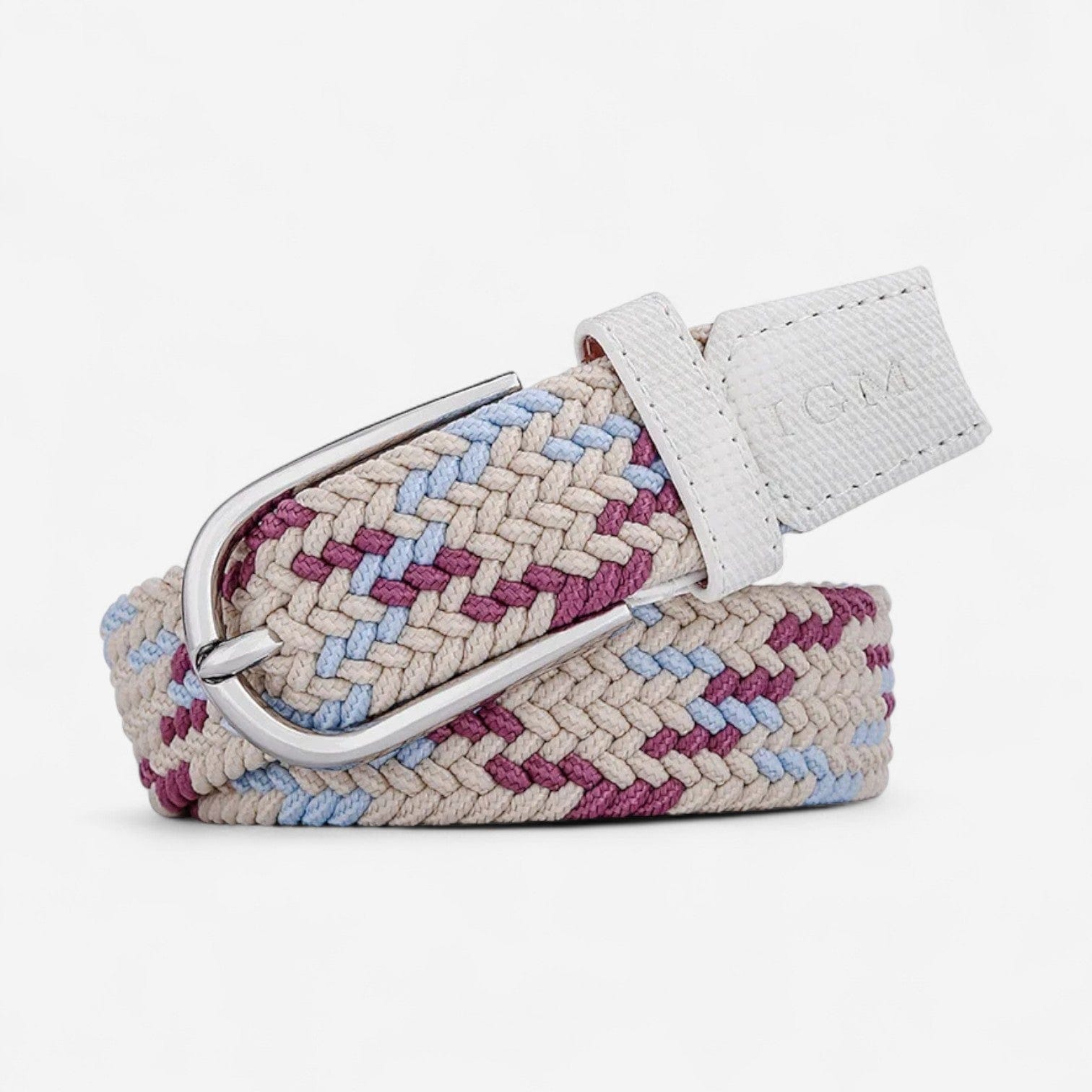 Maison de la Ceinture Jaune - Rouge - Bleu / 90cm Ceinture Tressée - Livia