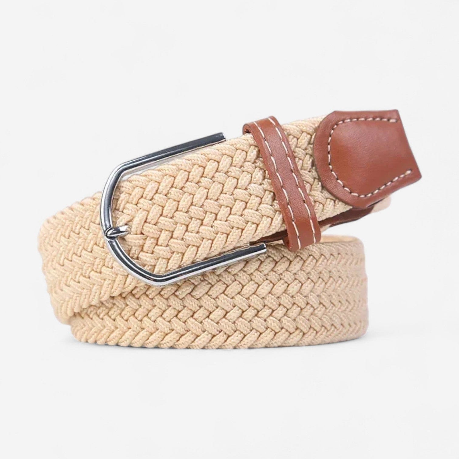 Maison de la Ceinture Beige Jaune / 110cm Ceinture Tressée – Milo