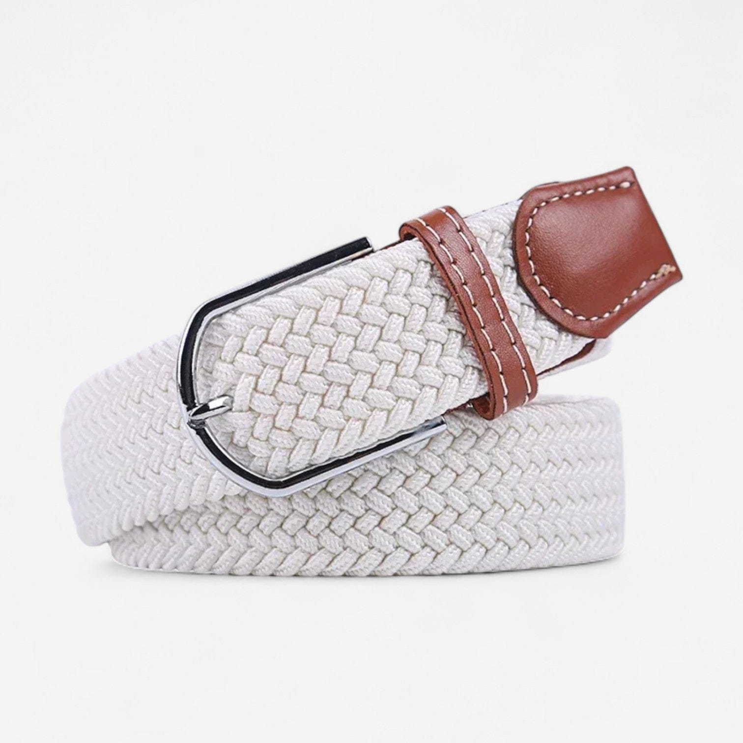 Maison de la Ceinture Blanc / 110cm Ceinture Tressée – Milo