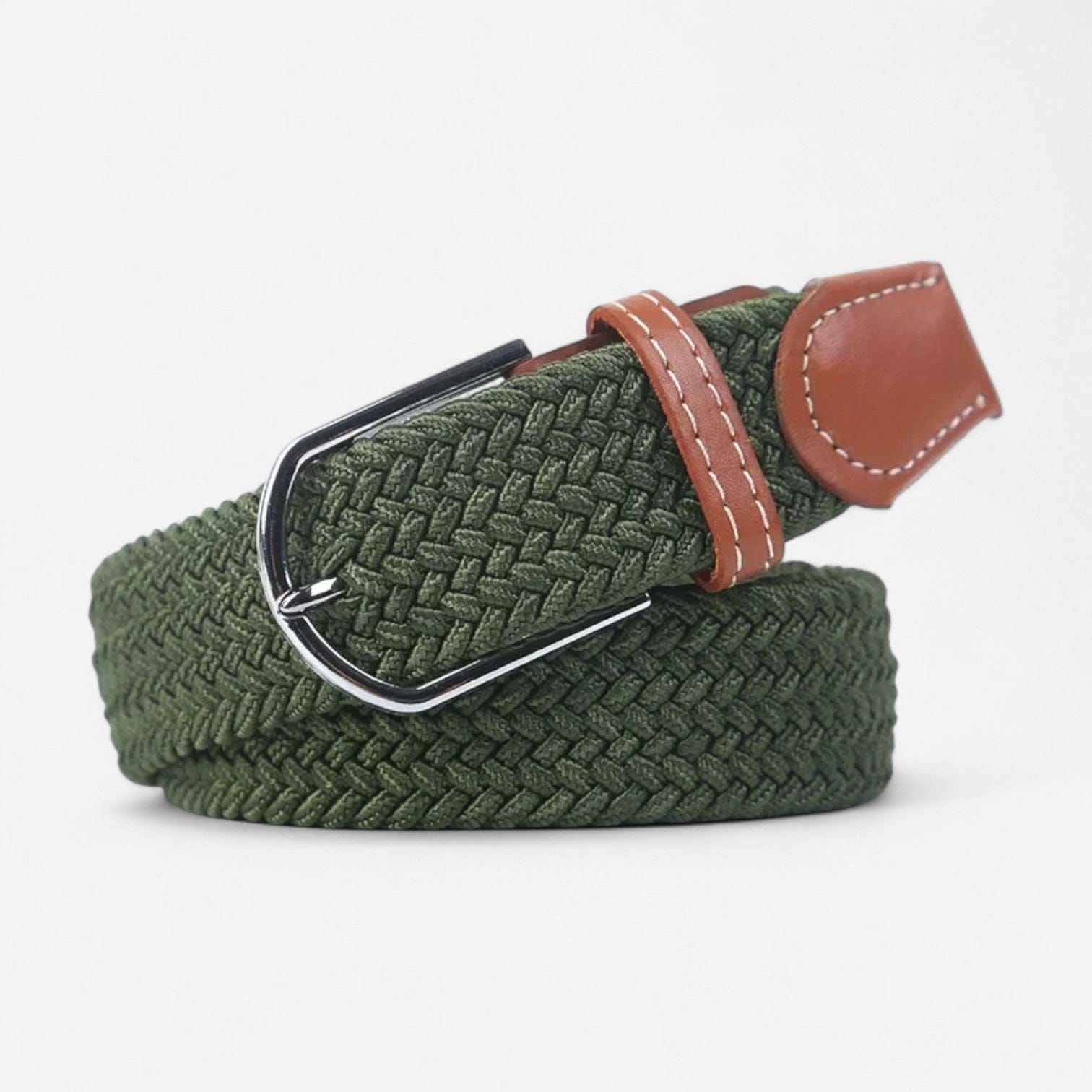 Maison de la Ceinture Vert militaire / 110cm Ceinture Tressée – Milo