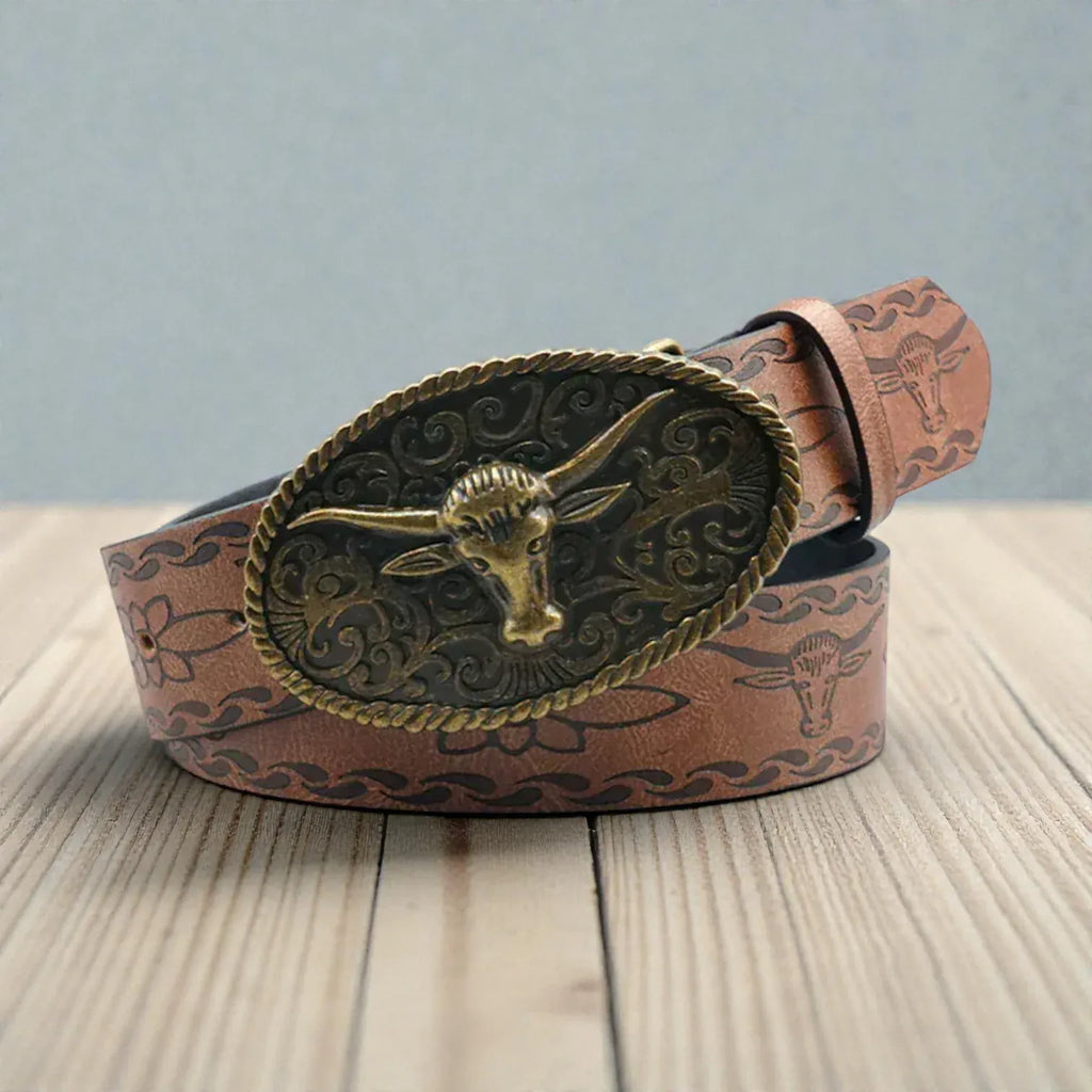 Maison de la Ceinture Marron / 100cm Ceinture western – Bisonor