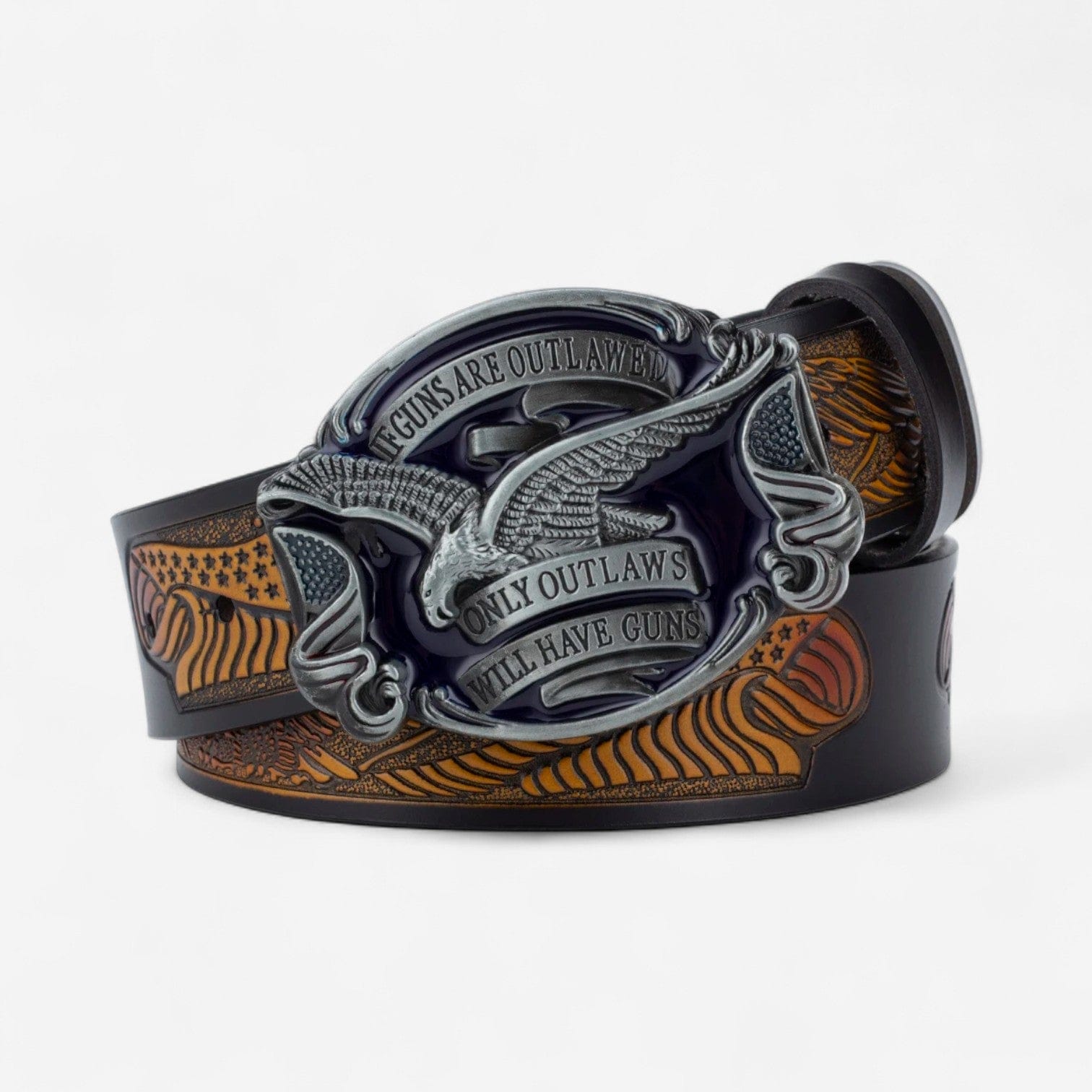 Maison de la Ceinture Cognac Argent / 90cm Ceinture Western – Falden