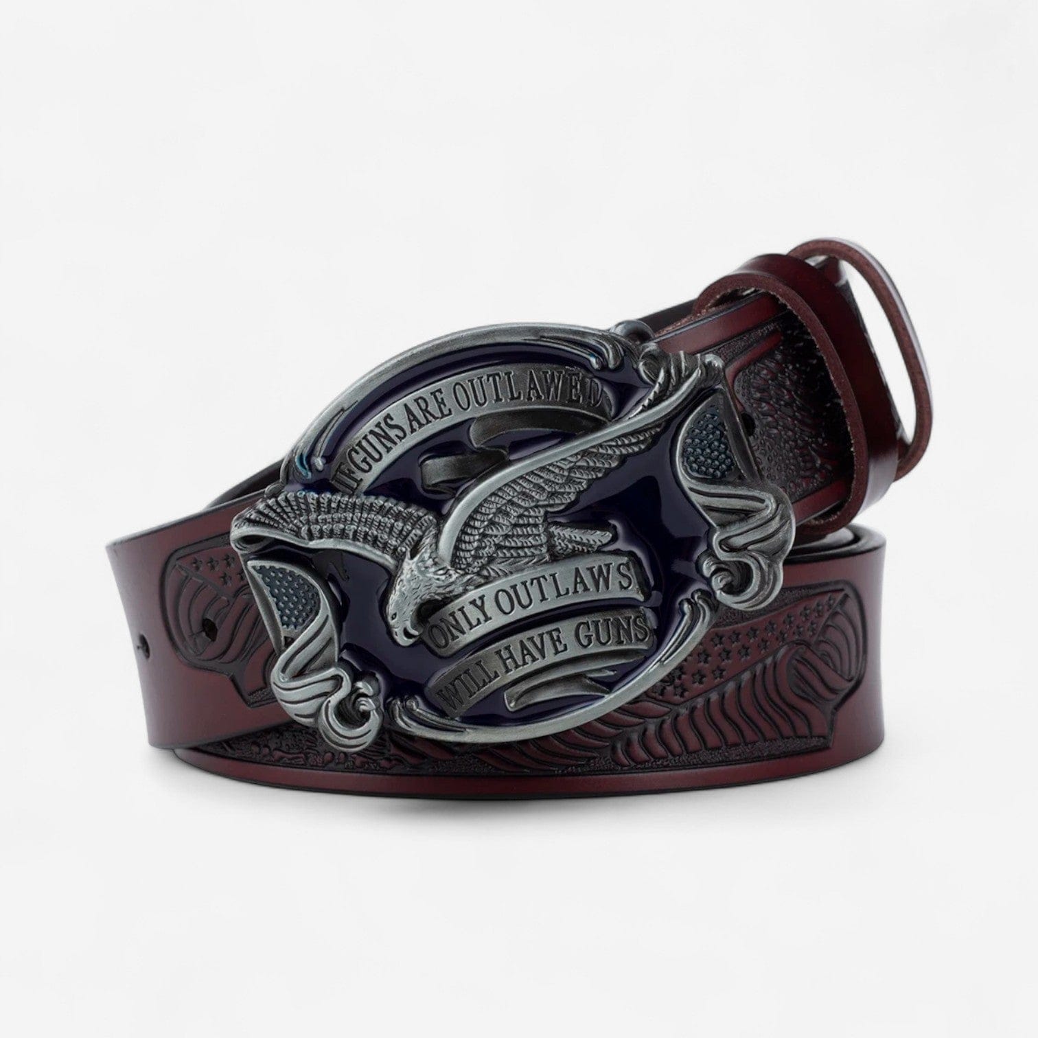 Maison de la Ceinture Marron Argent / 90cm Ceinture Western – Falden