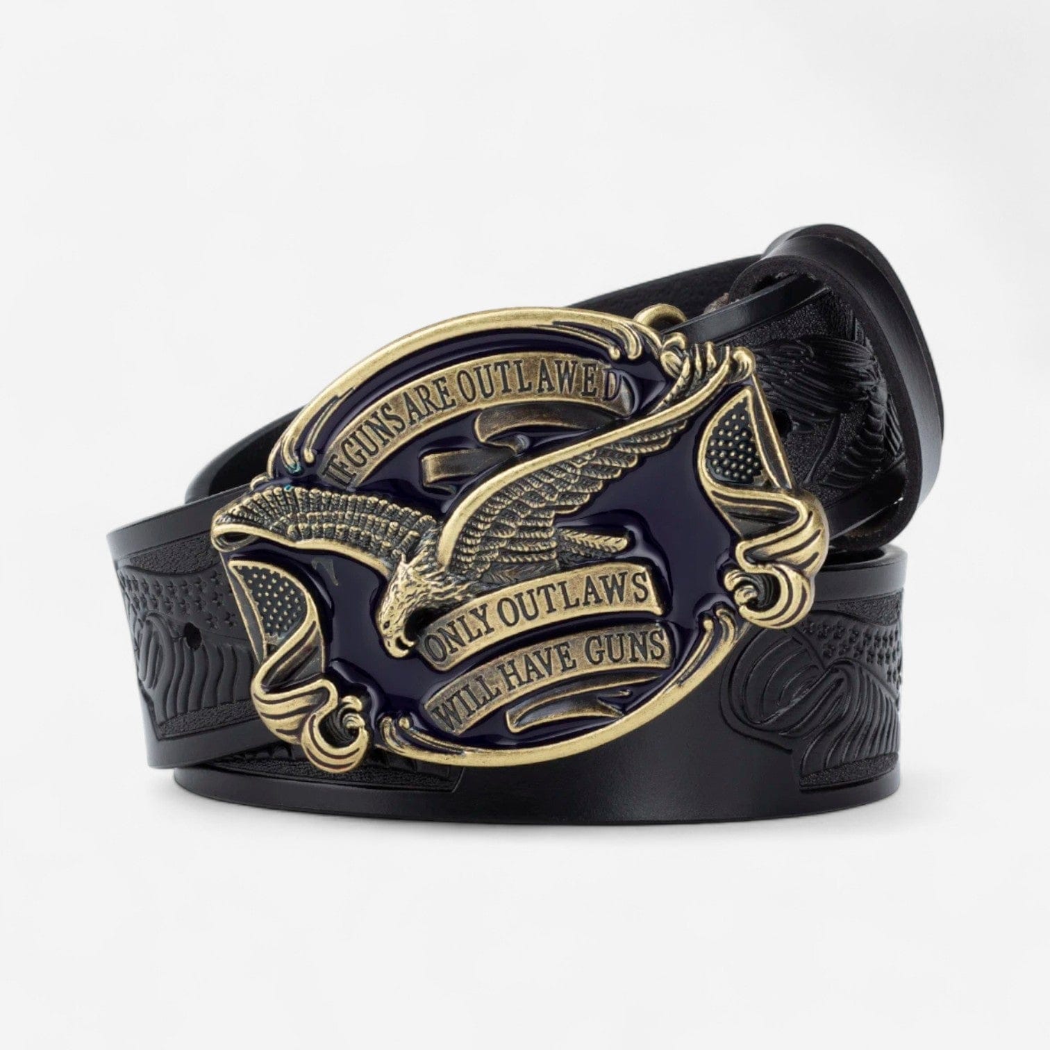 Maison de la Ceinture Noir Bronze / 90cm Ceinture Western – Falden
