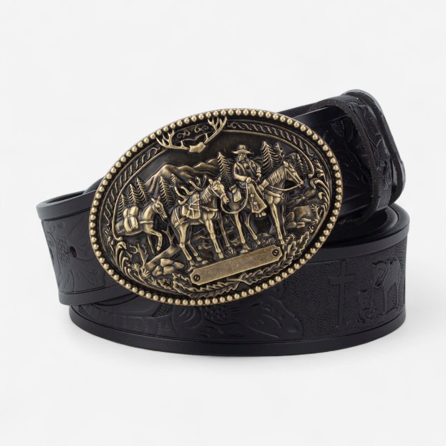 Maison de la Ceinture Bronze - Noir / 90cm Ceinture western homme – Denver
