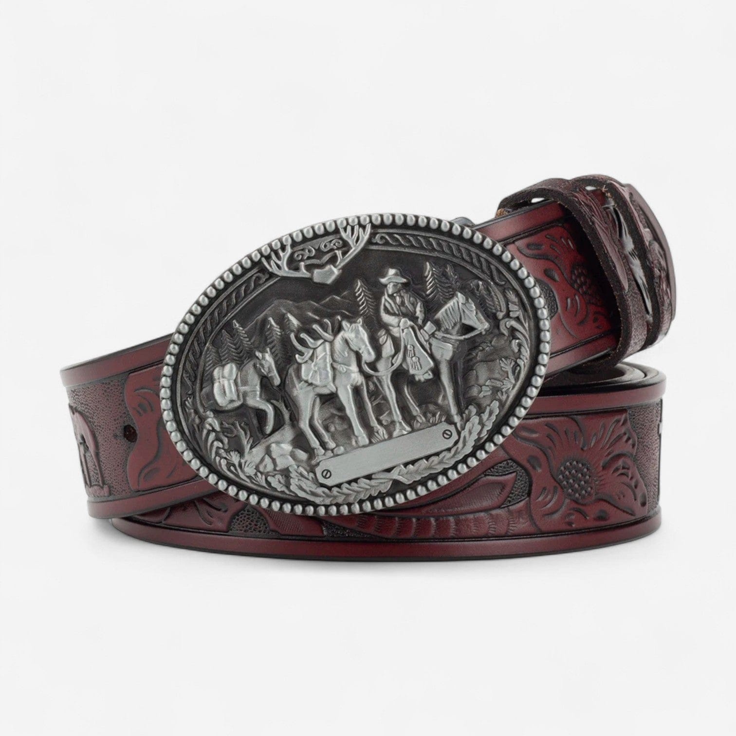 Maison de la Ceinture Gris - Marron / 90cm Ceinture western homme – Denver