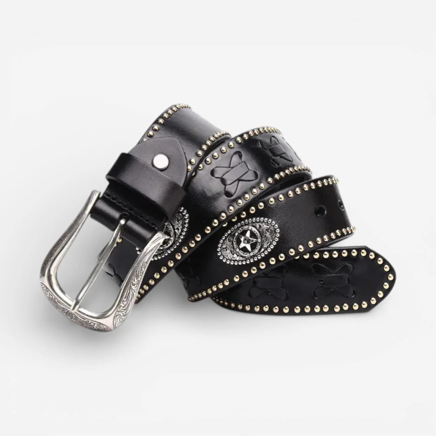 Maison de la Ceinture Noir / 105cm Ceinture western homme - Vornak